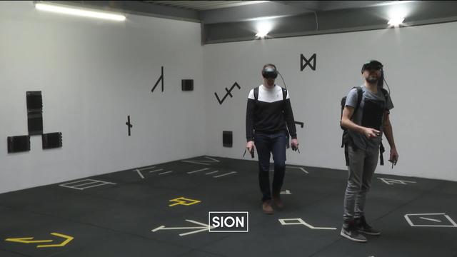 À Sion dans le canton du Valais, un jeu en réalité virtuel permet une expérience totalement immersif pour ses joueurs