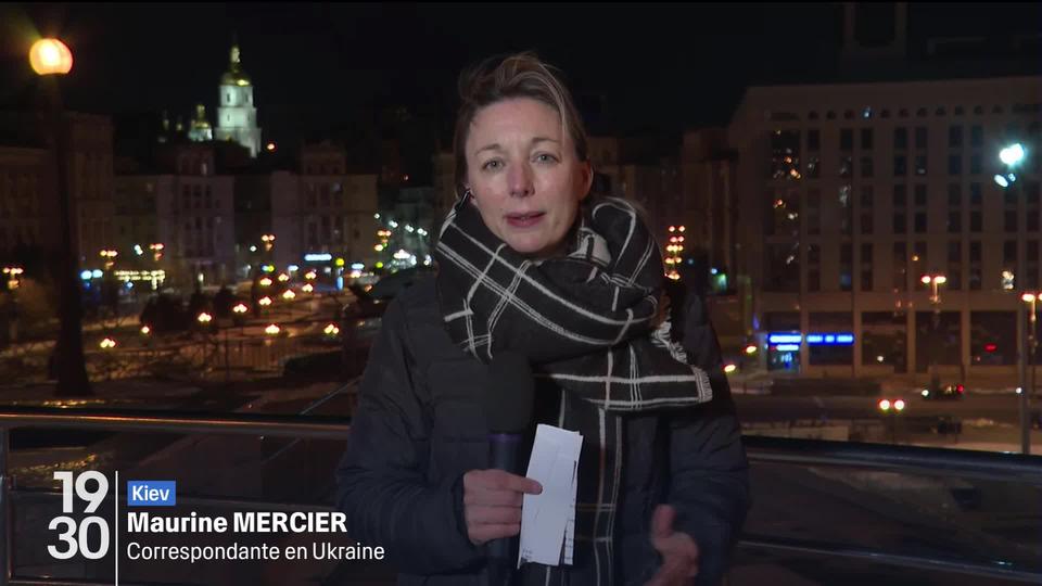 Maurine Mercier, correspondante de la RTS en Ukraine, parle des réactions du peuple ukrainien après les déclarations du président Volodymyr Zelensky.