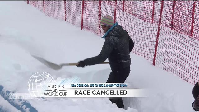 Ski alpin, Val di Fassa (ITA): le Super-G dames de ce matin annulé pour cause de chutes de neige