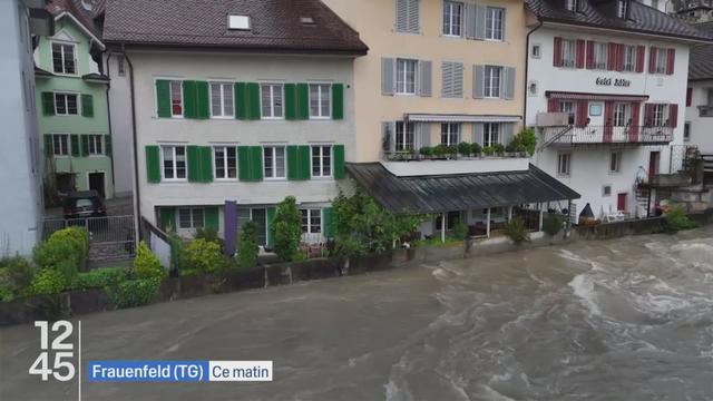 Plusieurs glissements de terrain et inondations en Suisse orientale