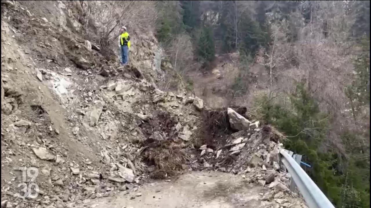 Le Val d'Anniviers a été coupé de la plaine pendant plusieurs heures après un glissement de terrain