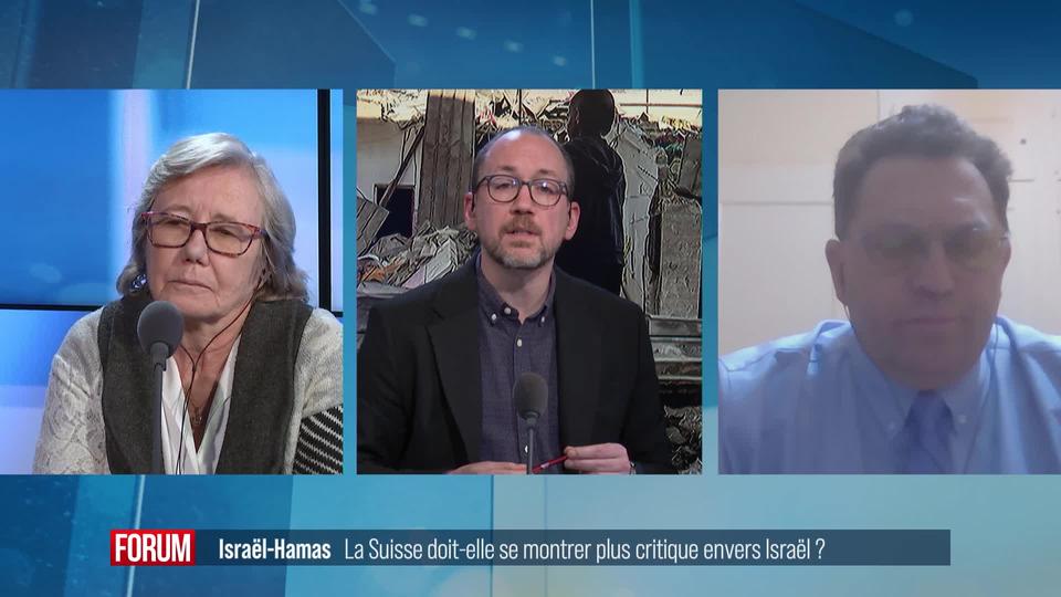 La Suisse doit-elle condamner Israël? Débat entre Laurence Fehlmann-Rielle et Laurent Wehrli (vidéo)