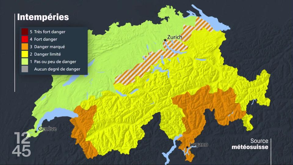 Le bassin alpin est en alerte intempéries et le Valais en danger de crue. Il est recommandé de ne pas s’approcher des cours d’eau