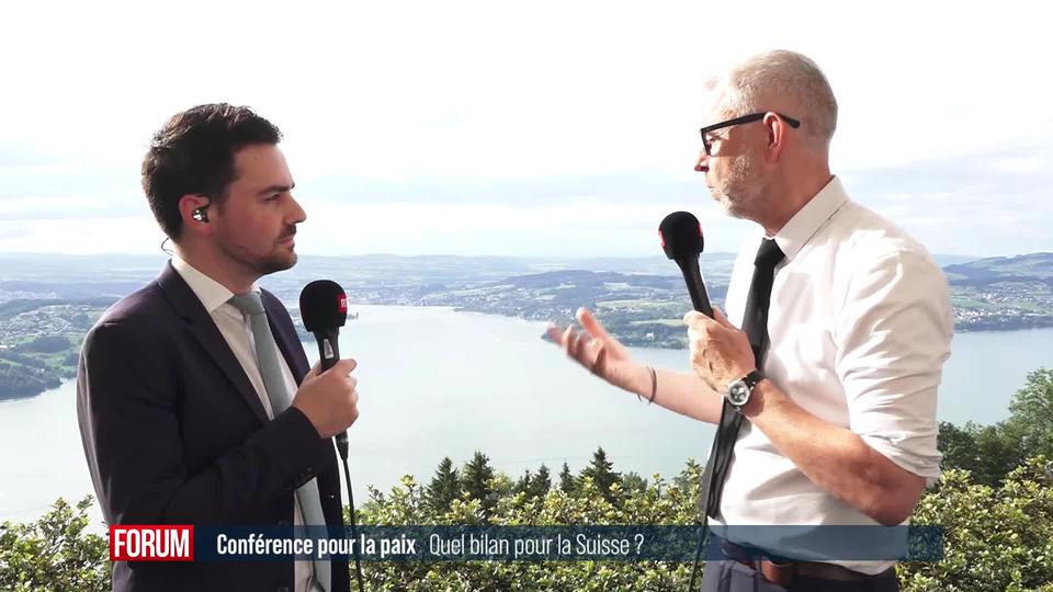 Le Conseil fédéral dresse un bilan positif de Conférence sur la paix en Ukraine: interview de Nicolas Bideau