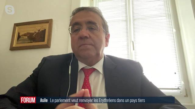 Expulsion des requérants érythréens déboutés : interview de Pascal Broulis