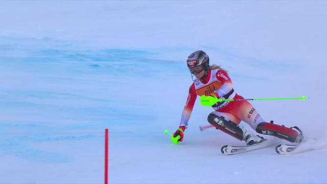Jasna (SVK), slalom dames, 1re manche: Camille Rast (SUI) au départ de la première manche