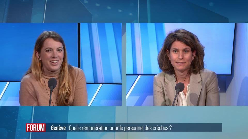 Quel est le juste salaire pour les personnes travaillant en crèche? Débat entre Diane Barbier-Mueller et Christina Kitsos