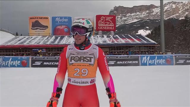 Alta Badia (ITA), géant messieurs, 2e manche: Fadri Janutin (SUI) signe une 25e place et marque quelques points