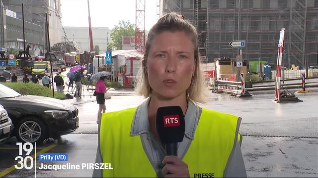 Le point sur la situation après l’effondrement d’un échafaudage de chantier à Prilly (VD), avec Jacqueline Priszel