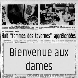 Bienvenue aux dames [Montreal Matin]