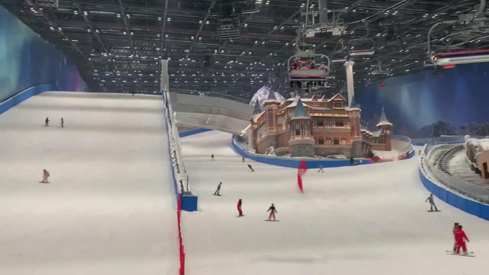 La nouvelle halle de ski de Shanghai