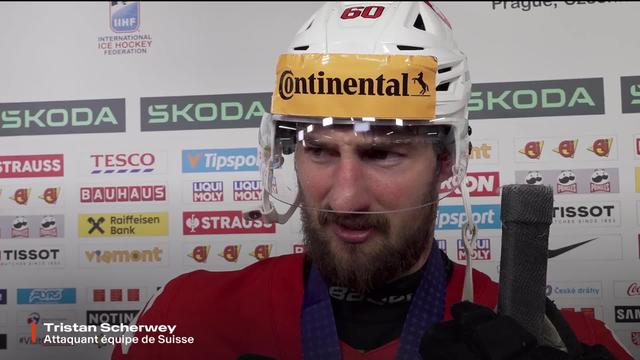 Finale, Suisse - Tchéquie (0-2): "A la fin on a tout essayé" Tristan Scherwey à l'interview