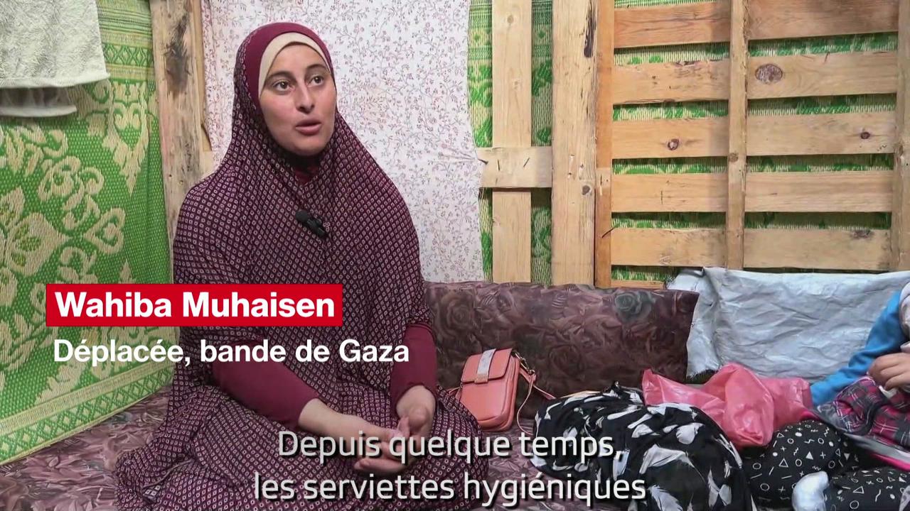 "Nous utilisons des vêtements au lieu des serviettes hygiéniques", témoigne une Palestinienne à Gaza
