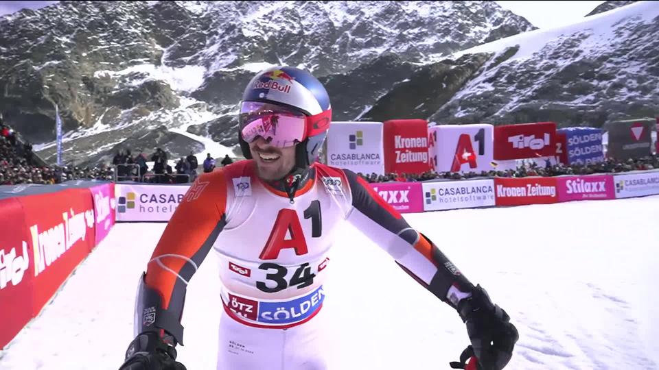 Sölden (AUT), géant messieurs, 2e manche: Marcel Hirscher (NED) fait bonne impression