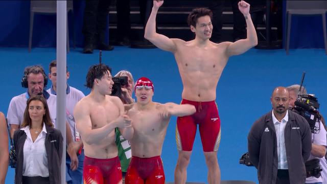 4x100m 4 nages, finale messieurs: la France s'effondre sur le fil et prend le bronze, la Chine titrée devant les États-Unis