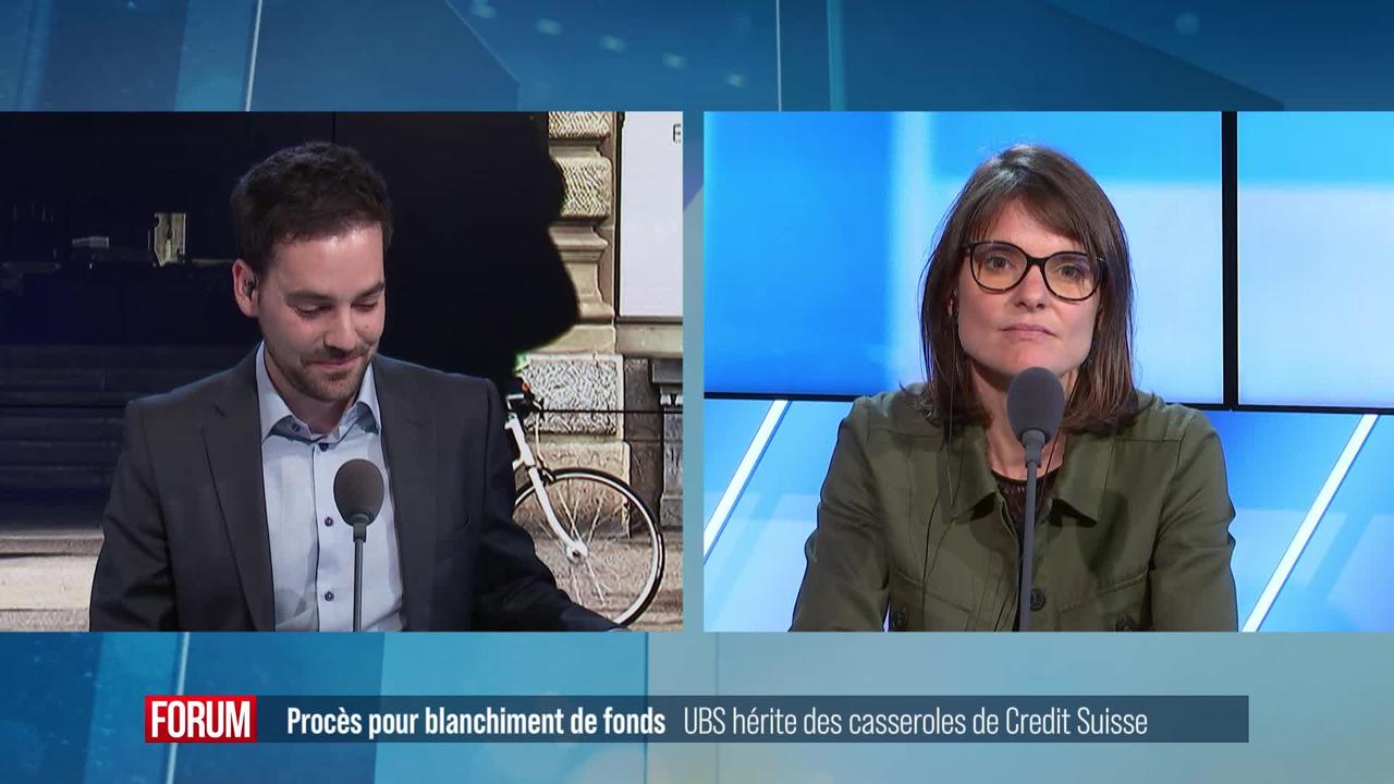 UBS hérite du procès pour blanchiment de fonds de Crédit Suisse: interview de Katia Villard