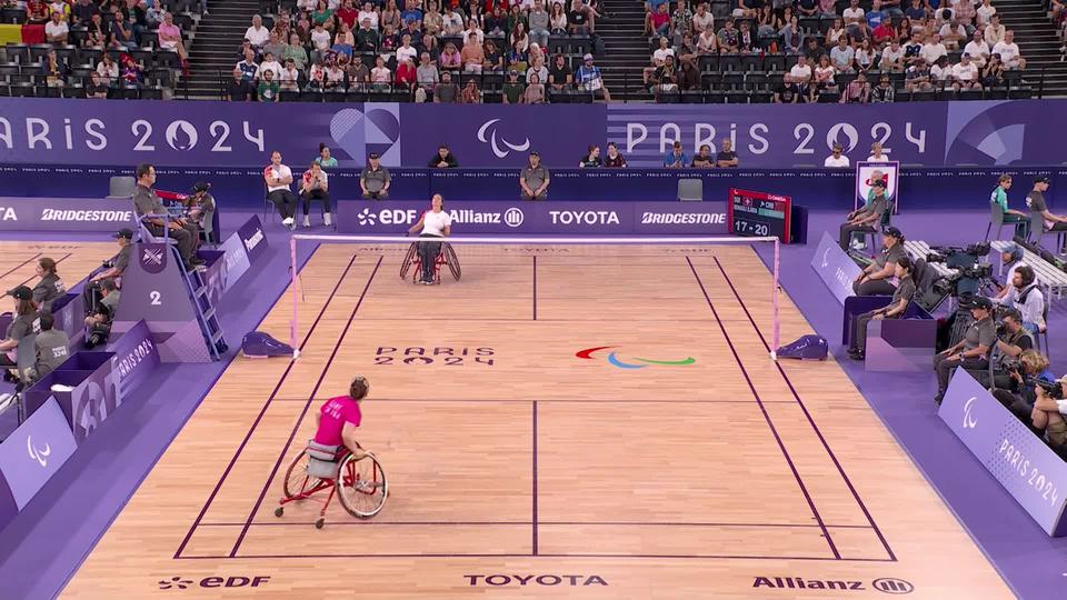 Paralympiques, badminton, demi-finales dames: Ilaria Renggli (SUI) s'incline face à Li Hongyan (CHN)