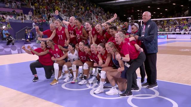 1-2 finale dames, Brésil - Etats-Unis (23-25,25-18,15-25,25-23,11-15): les Américaines décrochent leur place en finale au bout du suspense