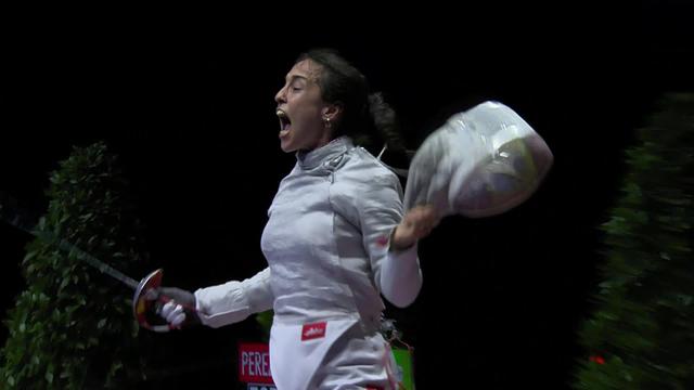 Bâle, sabre dames: l'Espagnole Celia Pérez Cuenca remporte la médaille d'or