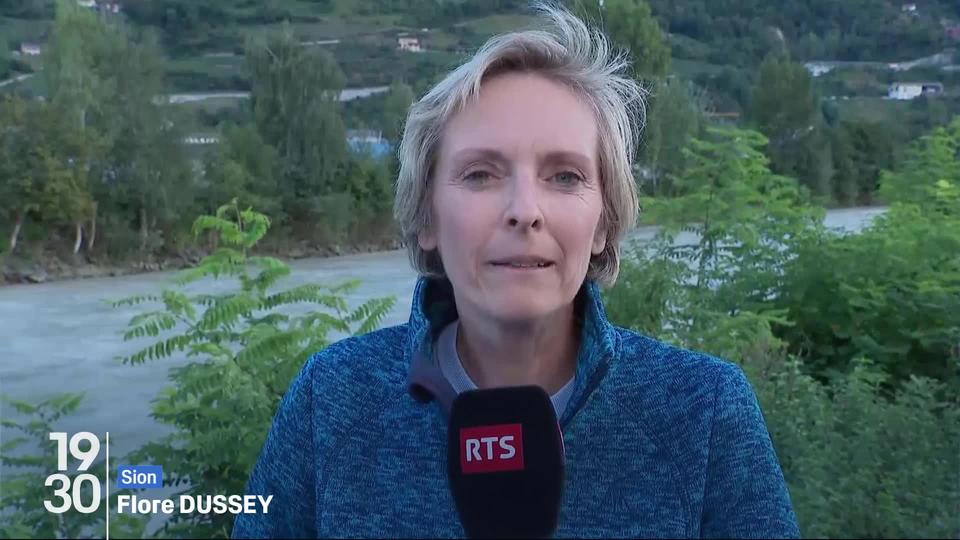 Flore Dussey fait le point les intempéries en Valais