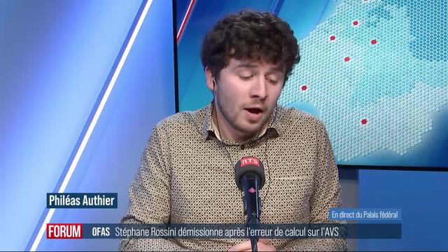 Stéphane Rossini quitte l’Office fédéral des assurances sociales après l’erreur de calcul sur l'AVS (vidéo)