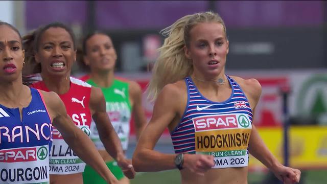 Rome (ITA), 800m, séries dames: Rachel Pellaud (SUI) manque la qualification