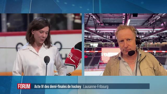 Lausanne affronte Fribourg lors de l’acte IV des demi-finales de hockey