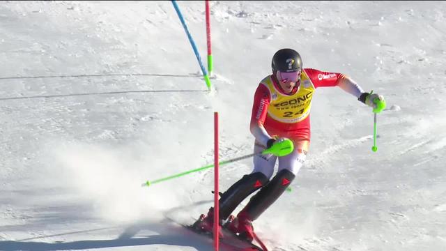 Alta Badia (ITA), slalom messieurs, 2e manche: Tanguy Nef (SUI) plonge au classement