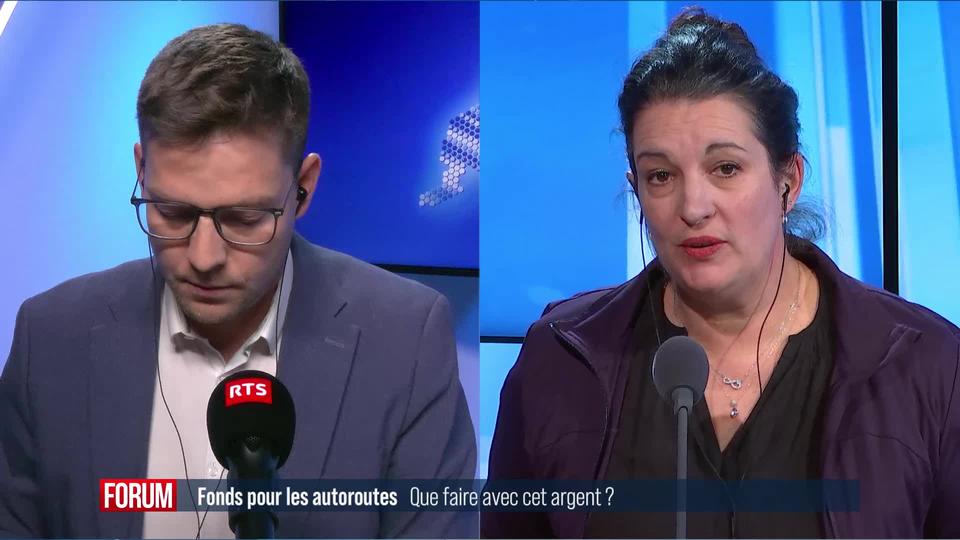 Que faire avec les fonds pour les autoroutes? Débat entre Delphine Klopfenstein-Broggini et Nicolas Kolly