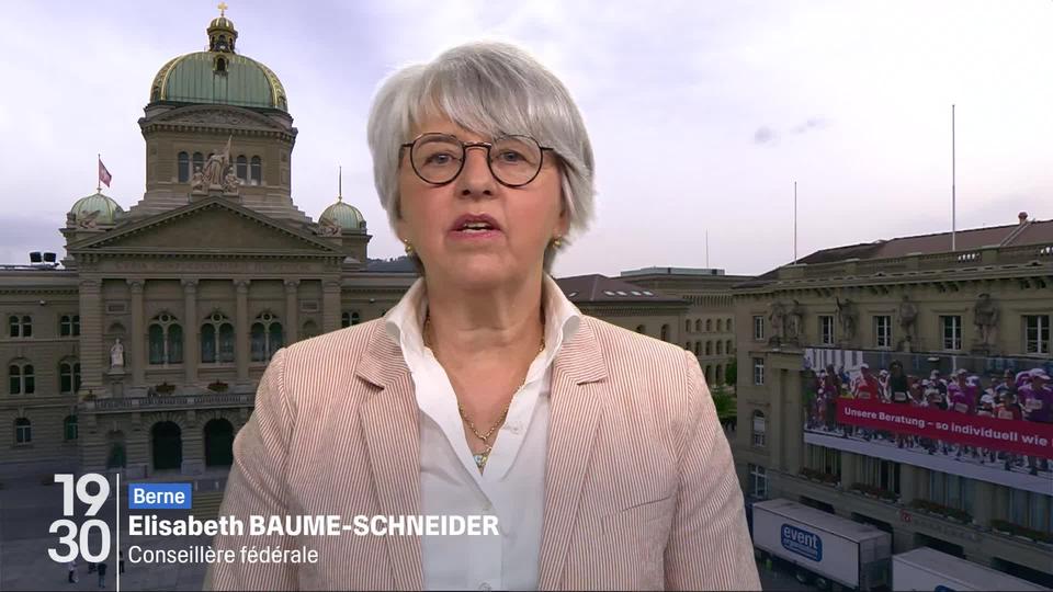 La conseillère fédérale Elisabeth Baume-Schneider revient sur la décision prise par le peuple suisse de rejeter les deux initiatives sur la santé