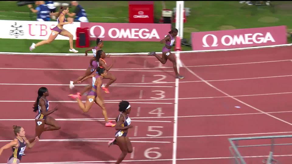 Lausanne, 100m dames: belle course de Dina Asher-Smith (GBR), Mujinga Kambundji (SUI) décroche la 3e place en 11.06