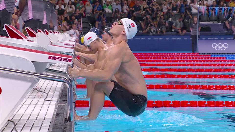 Relais 4x100m 4 nages, séries messieurs: pas de miracle pour le quatuor suisse