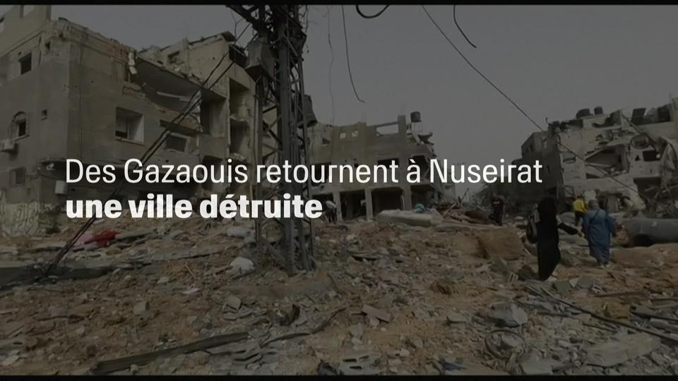 Des Gazaouis retournent à Nuseirat