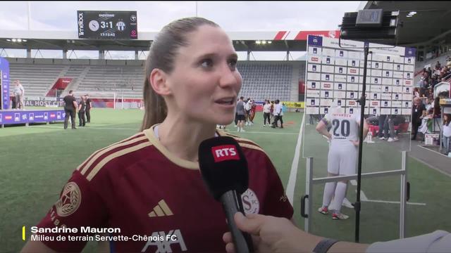 Football – Women’s Super League : SFCCF – FCZ (3-1): l'interview de Sandrine Mauron, milieu de terrain Servette-Chênois FC