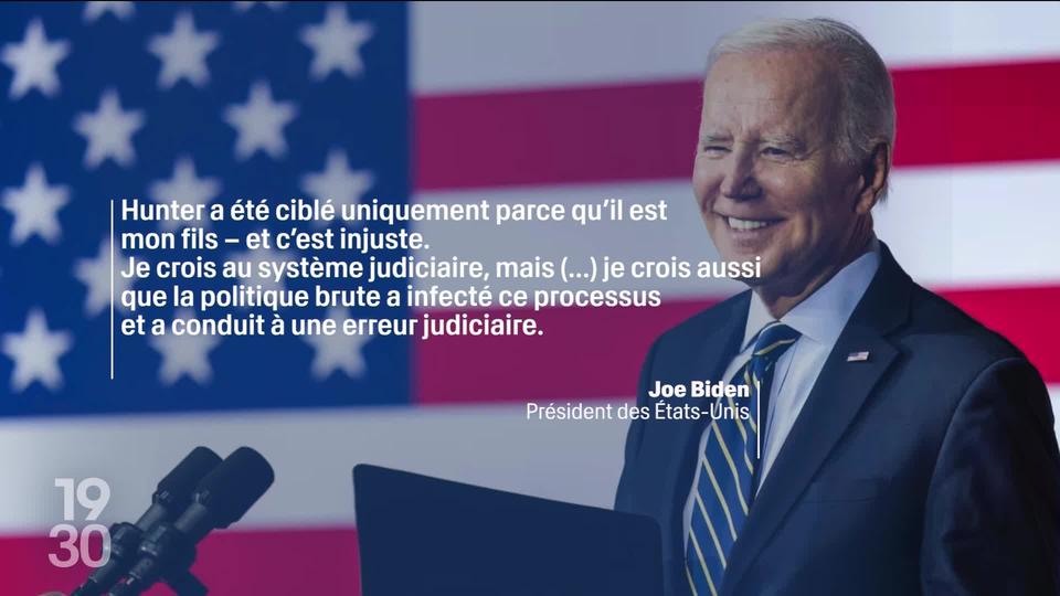 Aux États-Unis, Joe Biden revient sur sa promesse de ne pas intervenir et accorde la grâce présidentielle à son fils Hunter