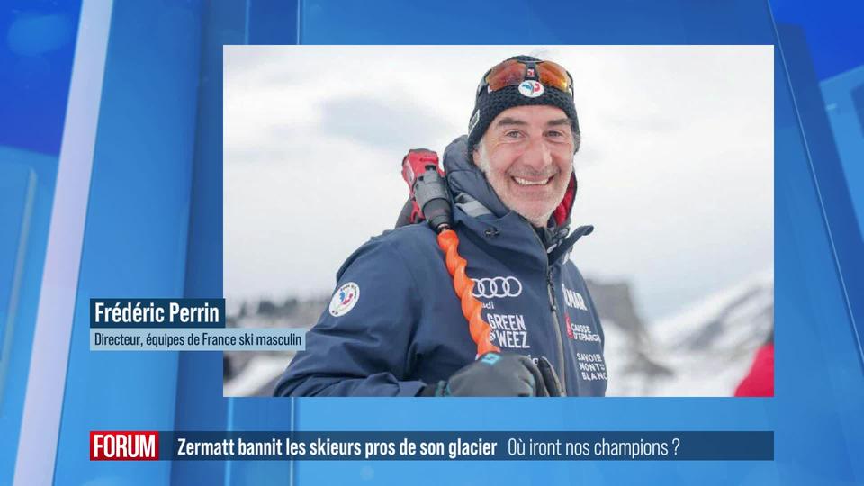 Zermatt ne veut plus accueillir les entraînements de skieurs professionnels: interview de Frédéric Perrin