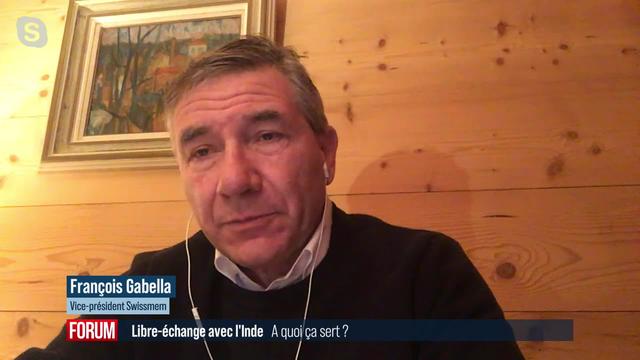 L’AELE et l’Inde sur le point de conclure un accord de libre-échange: interview de François Gabella (vidéo)