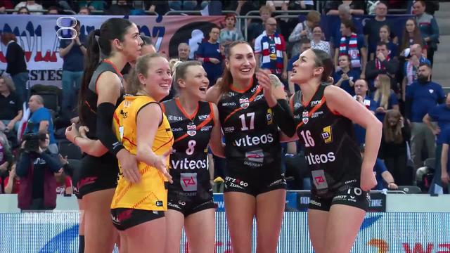Volleyball, demi-finale de la coupe d'Europe CEV dames: victoire du match aller pour le Neuchâtel UC