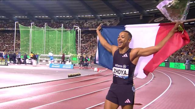 Bruxelles (BEL), 110m haies messieurs: le Français Sasha Zhoya s'impose en 13"16