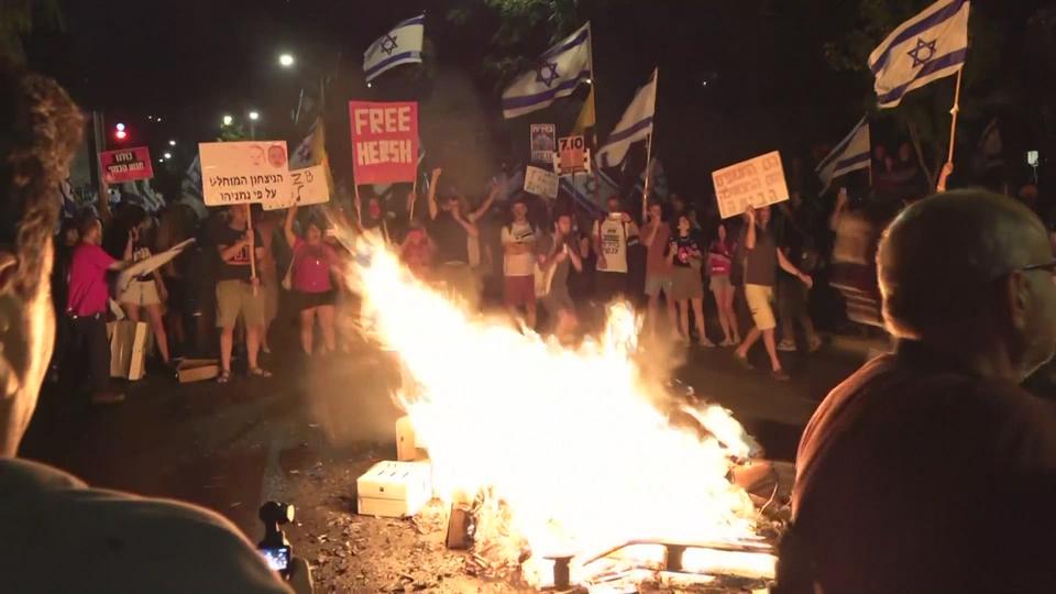 Des milliers d'Israéliens manifestent contre le gouvernement Netanyahu ce lundi