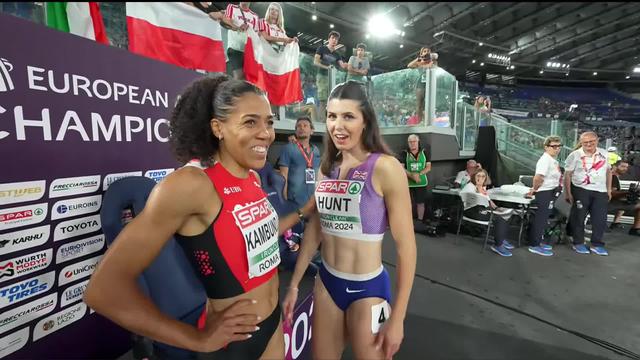 Rome (ITA), 100m, 1-2 finale dames: Mujinga Kambundji (SUI) passe en finale