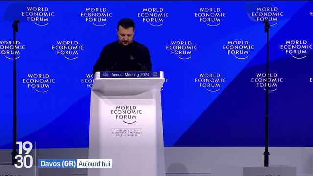 Coup d’envoi du WEF à Davos, une journée marquée par le discours offensif de Volodymyr Zelensky