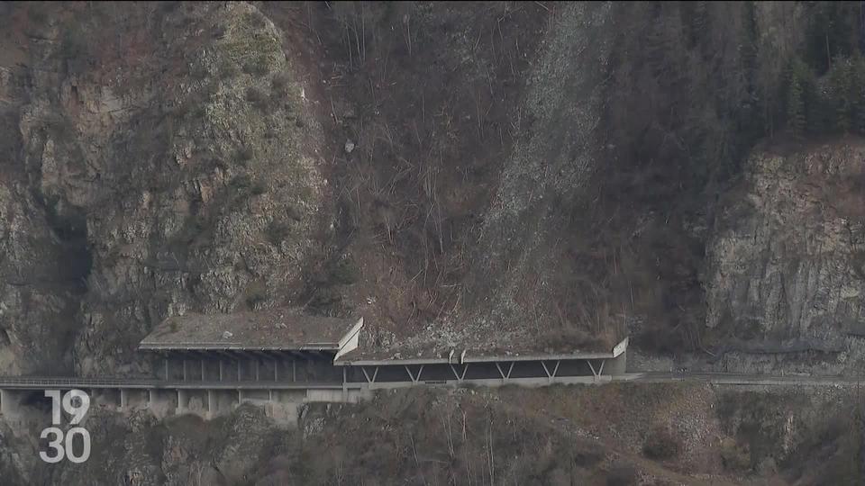 En Valais, un éboulement s’est produit samedi soir dans le Val d'Anniviers, coupant la route cantonale entre Sierre et Vissoie