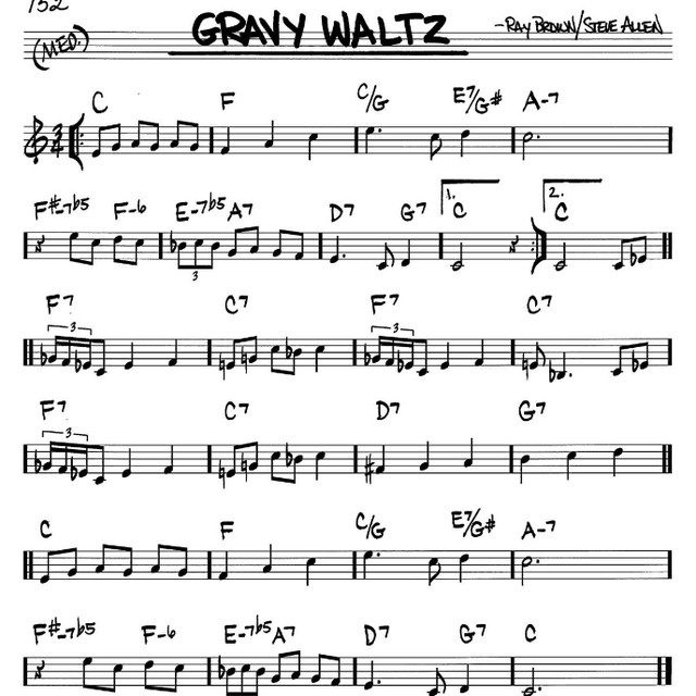 Gravy Waltz [Partiition]