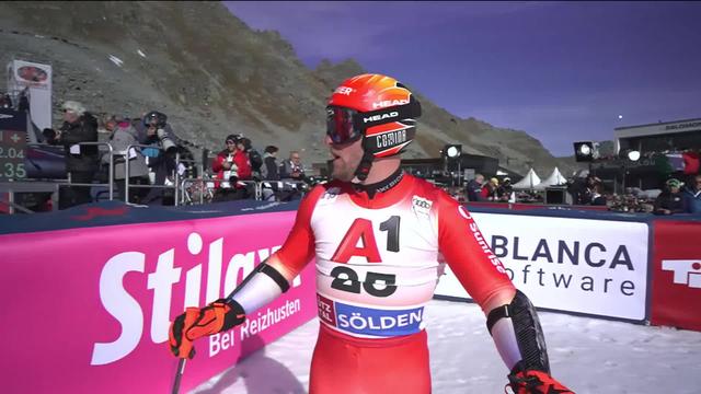 Sölden (AUT), géant messieurs, 1re manche: Justin Murisier (SUI) souffre sur le premier tracé