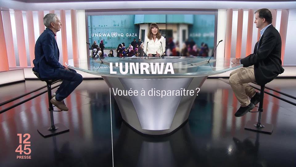 Rendez-vous Presse : Luis Lema, journaliste du Temps, et Laurent Sierro, correspondant à l'agence de presse Keystone-ATS à l'ONU, parlent de la disparition potentielle de l'UNRWA