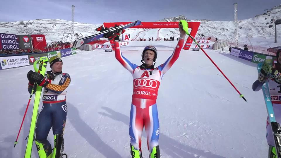 Gurgl (AUT), slalom messieurs, 2e manche: dominant, Clément Noël (FRA) signe sa 2e victoire de la saison