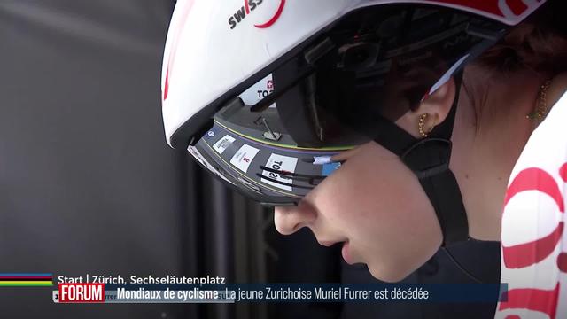 Mondiaux de cyclisme: la jeune zurichoise Muriel Furrer est décédée