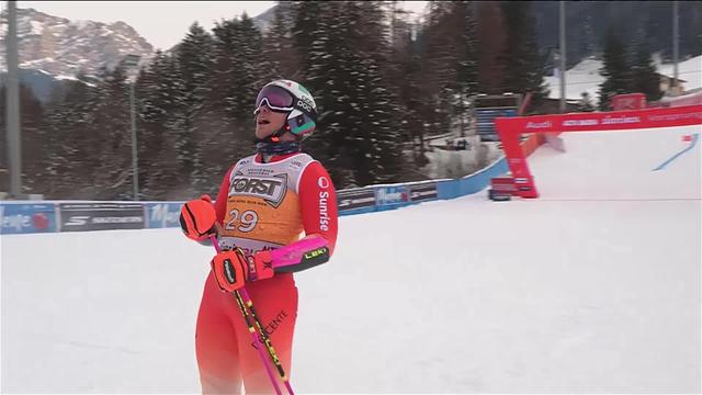 Alta Badia (ITA), géant messieurs, 1re manche: belle première manche de Fadri Janutin (SUI)