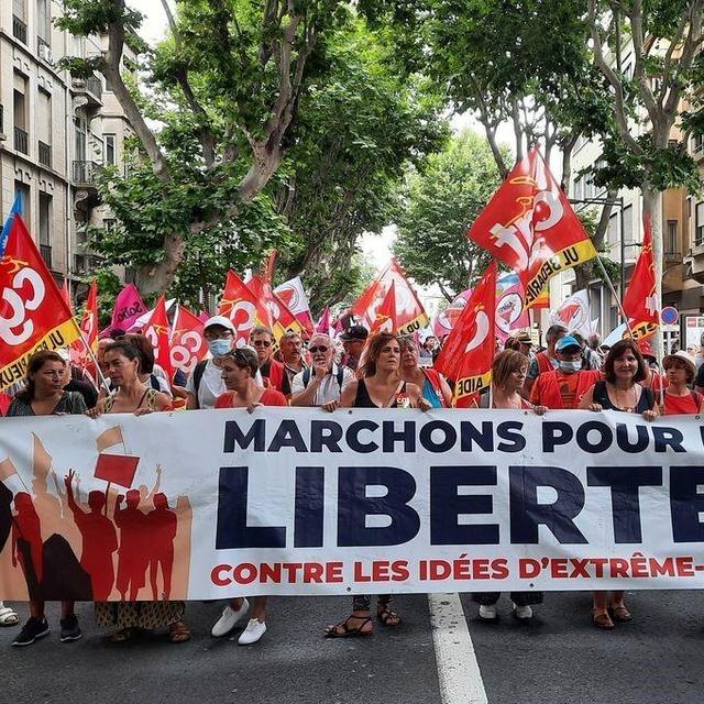 A Montpellier, la plupart des manifestants étaient jeunes mais des retraités se sont aussi déplacés. [AFP - Pascal Guyot]